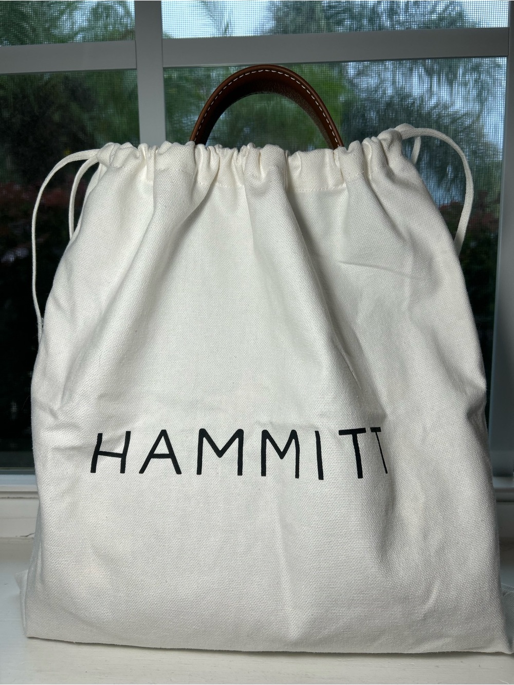 NWT🌷Hammitt Bryant Medium Jute Studded Shoulder Bag in Cabana Blue/Brushed Gold - Picture 12 of 12